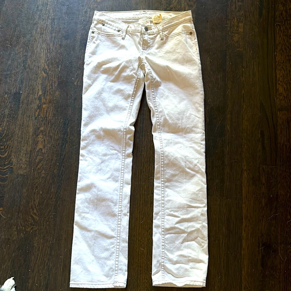 Banana Republic white jeans